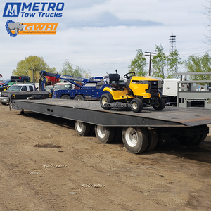 Remorque de 50 tonnes avec plate-forme de levage à essieu rond américain | Affordable International Australia Market Car & Lawnmower Hauling - Product Image 3