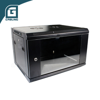 Gcabling rak Mini 19 "Internet kedalaman 450mm 12U kandang 19 inci Server rak dinding jaringan Data kabinet