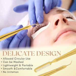 Herramienta de elevación de pestañas arcoíris a granel, herramienta de pestañas de Punta puntiaguda de 45 grados, salón de belleza para permanente, acero inoxidable japonés antideslizante - Product Image 5