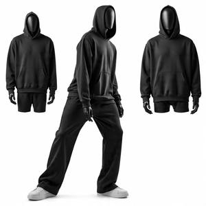 Hot Selling Customized Printed Hooded Tracksuit Premium Quality 100% Cotton Breathable Plus Size Fleece Unisex Custom Logo - Product Image 1