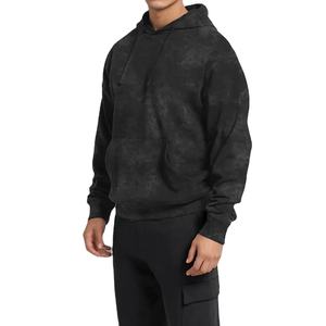 Sudadera con Capucha para Hombre 100% Algodón, Lavado Ácido, Manga Larga, Estilo Básico, Mezcla de Algodón, Ropa Urbana, Sudadera con Capucha Lavada al Ácido 2026 - Product Image 2