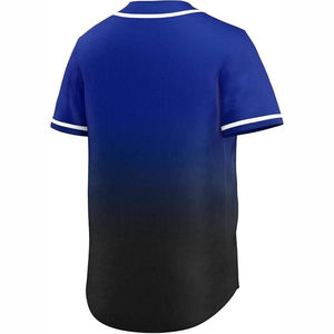 Maillots de baseball personnalisés en usine, sublimation, tissu 100 % polyester, évacuation de l'humidité, respirant, nom d'équipe personnalisé, OEM - Product Image 3