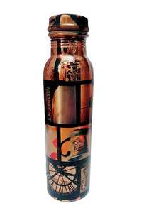 High Quality Pure Meena Printed <b>Copper</b> Water <b>Bottle</b> in Different Styles with Premium Packaging Made in India - Product Image 2