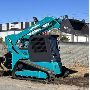 Sunward SWTL4528 2024 Mini-chargeuse sur chenilles compacte avec moteur Kubota et cabine fermée pour les travaux de terrassement et le chargement de matériaux - Product Image 2