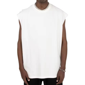 Logo personnalisé Débardeurs Vente en gros Gym Débardeur Hommes Casual PRINT Summer XXL OEM Anti Vest Style Sportswear Pattern Hooded Wear Neck - Product Image 4