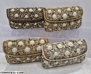 Handmade Designer Ladies Evening <b>Clutch</b> <b>Bag</b> Elegant Ethnic Style Bridal <b>Wedding</b> <b>Clutches</b> Cotton <b>for</b> Women Fashion Accessory - Product Image 2