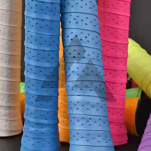 Durable pala de Pádel overgrip textura suave humedad absorbente antideslizante envoltura fácil de aplicar color personalizado OEM opción al por mayor - Product Image 3