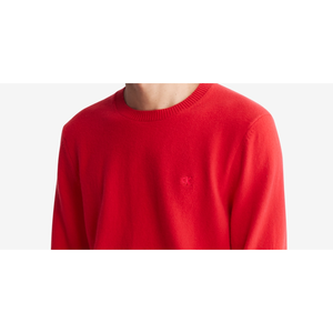 Maglione Calvin Klein da Uomo, Taglia XX-Large, Vestibilità Regolare, in Lana Merino, Girocollo, Rosso Stile Militare, per la Stagione Autunno-Inverno - Product Image 2