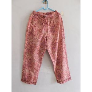 Ensemble de pyjama décontracté en coton imprimé fleuri fait main rose Boho & Hippie pour femmes Tenue de nuit confortable Robe de nuit - Product Image 4