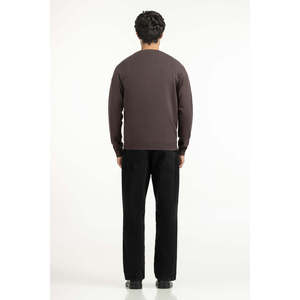 Suéter de Algodón 100% para Hombre, Corte Regular, Modelo MN-SWT-WS25-036, Cierre de Cremallera con Estampado de Rayas para Primavera y Otoño - Product Image 6