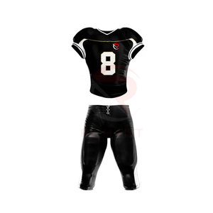 Meilleur prix 2025, uniforme de football américain respirant, grande taille, haute qualité, 100% polyester, vêtements de sport, vente flash - Product Image 1