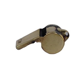 Silbato de Metal de latón Vintage, colgante de silbato militar, sujetadores de silbato de guisante de latón pequeño, artículos de arte, artesanías náuticas - Product Image 1