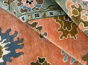 Tapis en laine fine de noeud turc persan multicolore fait à la main ensembles de tapis de taille personnalisable noués indiens vibrants disponibles - Product Image 4