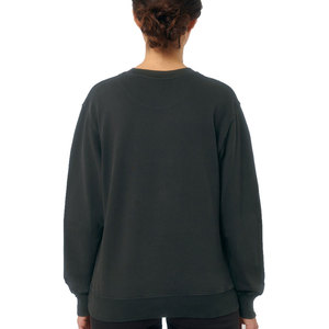 Sweat-shirt basique en polaire à manches longues pour hommes, pull d'entraînement coupe ample, chemise à col rond - Product Image 4