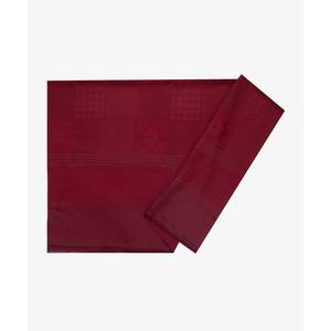 Chal Rectangular de Jacquard con Borlas de Poliéster Color Borgoña - Product Image 1