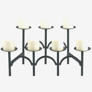 3 Arm Metal Rose <b>Gold</b> <b>Candelabra</b> - Product Image 2