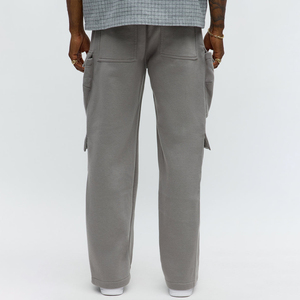 Pantalon de survêtement épais 100% coton doux et confortable avec poches latérales pantalon de survêtement respirant pour hiver décontracté unisexe vente en gros - Product Image 5