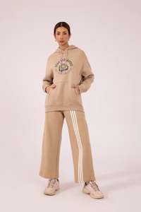 เสื้อฮู้ดผู้หญิงสีล้วนแบบกำหนดเอง - Product Image 3