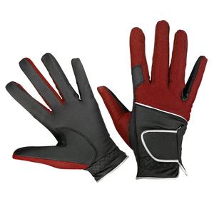 Gants d'équitation personnalisés en maille pour hommes et femmes Gants d'équitation en cuir synthétique pour l'été et l'hiver Vente à chaud - Product Image 4
