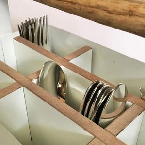 9-Compartment Utensils Caddy With Wooden Handle For Kitchen Restaurant Wedding Hotel Parties in Low Price - Product Image 6