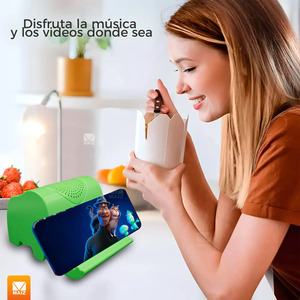 Haut-parleur Bluetooth sans fil avec port USB et support pour téléphone - Design éléphant - Couleurs assorties - Product Image 3