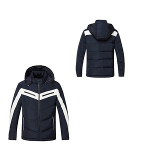 Chaqueta acolchada de invierno personalizable de alta calidad para hombre, venta directa al por mayor, capucha extraíble tejida de calle, letras múltiples OEM/ODM - Product Image 3
