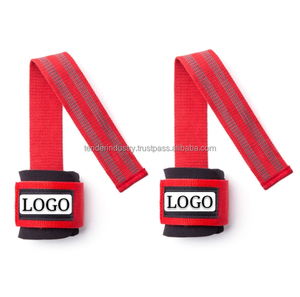 Sangles d'haltérophilie confortables en coton néoprène de haute qualité, respirantes, de sécurité avec logo personnalisé, vente en ligne - Product Image 5