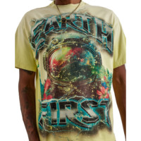 T-shirt de luxe streetwear pour homme 100 % coton, motif tête de mort délavé à l'acide, imprimé en relief, anti-plis, séchage rapide, respirant, personnalisable
