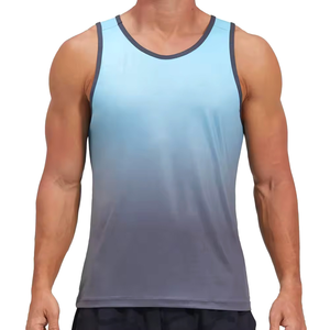 Nouvelle Arrivée Été Débardeur de Sport Homme 100% Coton Personnalisable Respirant Tricoté Séchage Rapide Style Décontracté - Product Image 2