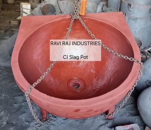 Olla de escoria de hierro fundido para uso de fundición industrial con construcción resistente, olla pulverizadora CI para escoria de zinc de aluminio - Product Image 2