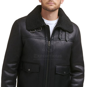 Chaqueta de Cuero para Hombre con Logotipo Personalizado de Alta Calidad a Bajo Precio, Chaqueta de Invierno con Estampado Frontal, Talla Grande, Color Personalizado, Chaqueta de Piel Ecológica - Product Image 6