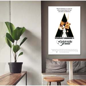 Modern Style Clockwork <b>Orange</b> Poster Black Frame for Wall Decor - Product Image 2