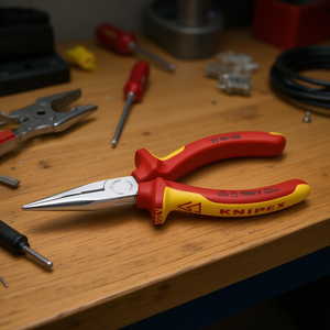 คีมตัดด้านข้างแบบปลายแหลมยี่ห้อ Knipex รุ่น Radio Pliers พร้อมด้ามจับชุบโครเมียมและด้ามจับแบบหลายส่วนที่ผ่านการทดสอบ VDE - Product Image 3