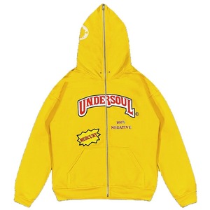Logo personnalisé Pull Polaire Coton Zipup Haute Qualité Poids Lourd Pleine Fermeture Éclair Veste à capuche Double Couche Fermeture Éclair À Capuche Pour Hommes - Product Image 1