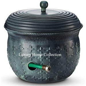 Design mince en métal Durable articles de jardin pot de tuyau styliste rustique Vintage métal créatif bobine et stockage de plantes Pots de jardin de l'inde - Product Image 2