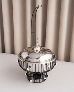 Diseño elegante Plato de frotamiento Aspecto árabe Soporte personalizado Acabado Decorativo Medio Oriente Calentador de servicio de comida Buffet Chaffers - Product Image 5