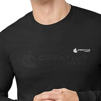 Camisetas de Manga Larga 100% Algodón para Hombre, Nuevo Estilo, Servicio OEM Disponible, Logotipo Personalizado, Color Sólido, Tela de Alta Calidad, Secado Rápido