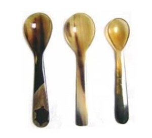 Cuillère en corne de buffle naturelle, faite à la main, écologique, passe au lave-vaisselle, design moderne, ustensile de table, artisanat, 20 ml - Product Image 3