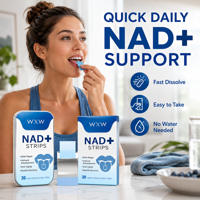 Factory Wholesale Price Custom NAD+ Strips Skincare Product Skin Body Care Strips Boosting Energy Health Supplements
