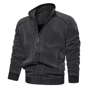 2024 ODM Fashionable Eco-friendly Customized Logos <b>Long</b> Sleeves <b>Men's</b> <b>Jacket</b> Solid Color Breathable HIGH STREET <b>Jackets</b> for <b>Men</b> - Product Image 4