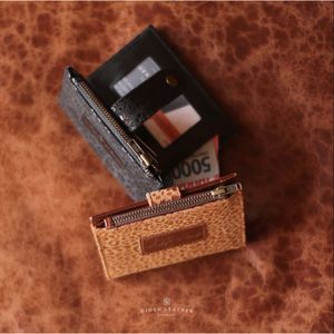 Mystic Hide Fashion Leather <b>Pouch</b> with Engraved & Printed Exotic Textures Designer Leather <b>Pouch</b> Handmade Indonesia - Product Image 2