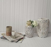 Vase haut de gamme style ferme moderne, pot de fleurs unique sculpté à la main, en bois de manguier indien vintage, pilier décoratif de luxe – Meilleures ventes