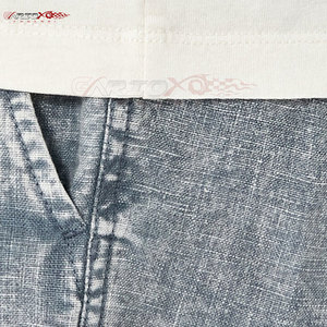 กางเกงขาสั้นผ้าแคนวาสทรงลำลองสำหรับผู้ชาย สไตล์วินเทจ ย้อมสีแบบ Acid Wash เอวกลาง ผ้าฝ้าย 100% ใส่สบาย แห้งเร็ว เหมาะกับแฟชั่นฤดูร้อน - Product Image 4