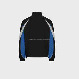 Survêtement coupe-vent en nylon avec logo personnalisé pour hommes, ensemble deux pièces respirant avec fonction coupe-vent, veste grande taille - Product Image 5