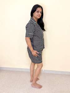 Vêtements de nuit 2 pièces nouveau design ensemble de vêtements de nuit en pur coton pour femme pyjama combinaison de nuit respirante de créateur - Product Image 3