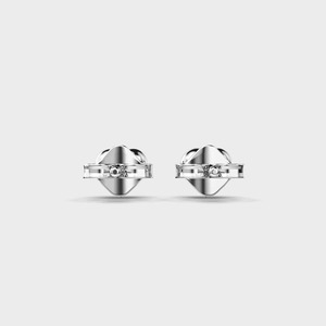Pendientes de Diamantes Cultivados en Laboratorio con Forma de Corazón en Oro Blanco/Rosa/Amarillo de 9K para Mujer - Product Image 4