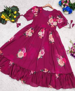 Collection maxi florale avec manches tendance, parfaite pour l'été - Product Image 2