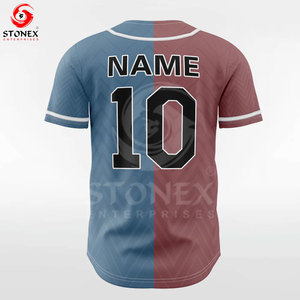 Ensemble de maillots d'équipe de baseball personnalisés avec logos et designs propres Vêtements de sport respirants 100% polyester unisexe - Product Image 2