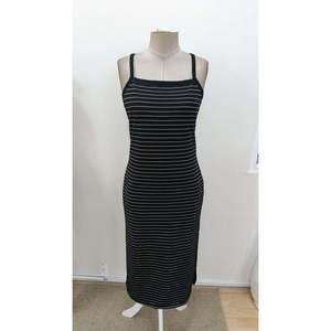 Vestido Largo Otomano de Mujer Spring Jane con Abertura Lateral y Cintura Natural - Elegante Vestido Maxi sin Mangas de Tela Transpirable - Product Image 6