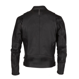 Men's High Quality Black Genuine Leather Motorbike Jacket Windproof Zipper Winter Motorcycle Jacket - Product Image 3